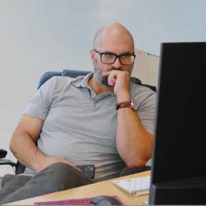Man in Online Work Session